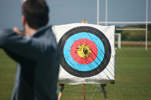 bow and arrow target